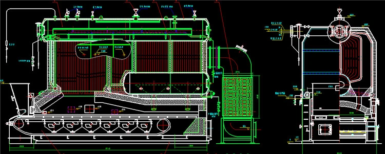 Chain Grate Water Tube Coal Biomass Fired 10 Ton Szl Steam Boiler