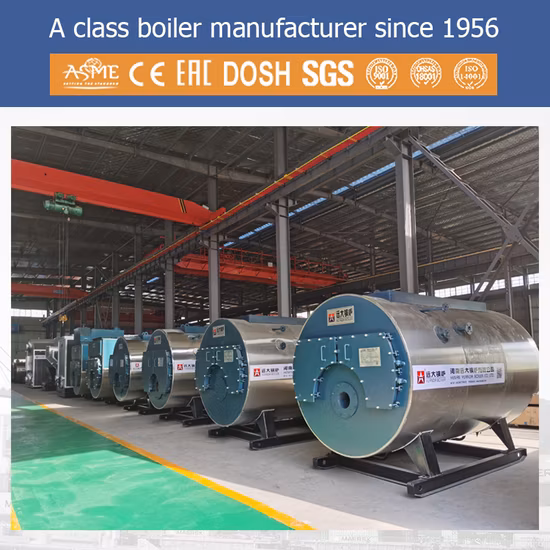 La Chine prix Wns 1 1,5 2 3 4 5 6 8 10 12 15 20 25 30 tonne tube de feu automatique gaz naturel GPL Diesel chaudière à vapeur de l'industrie industrielle à l'huile usée à vendre