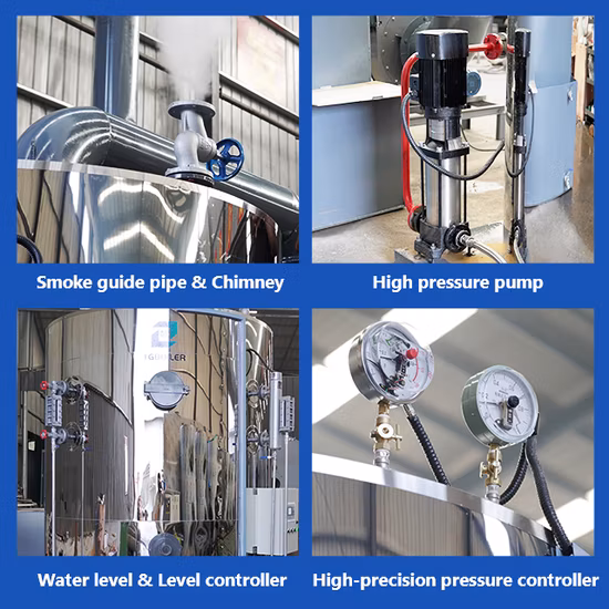 Chaudière à vapeur alimentée à la biomasse de granulés de bois de charbon de marque Epcb pour les usines de textile